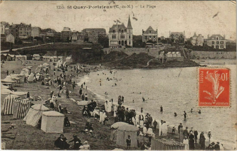 Carte postale ancienne Portrieux St.Quay La Plage France