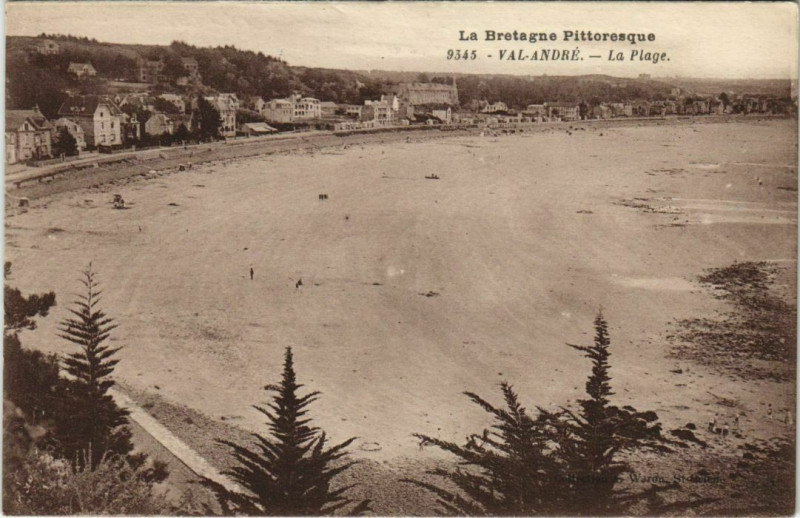 Carte postale ancienne Val Andre La Plage France