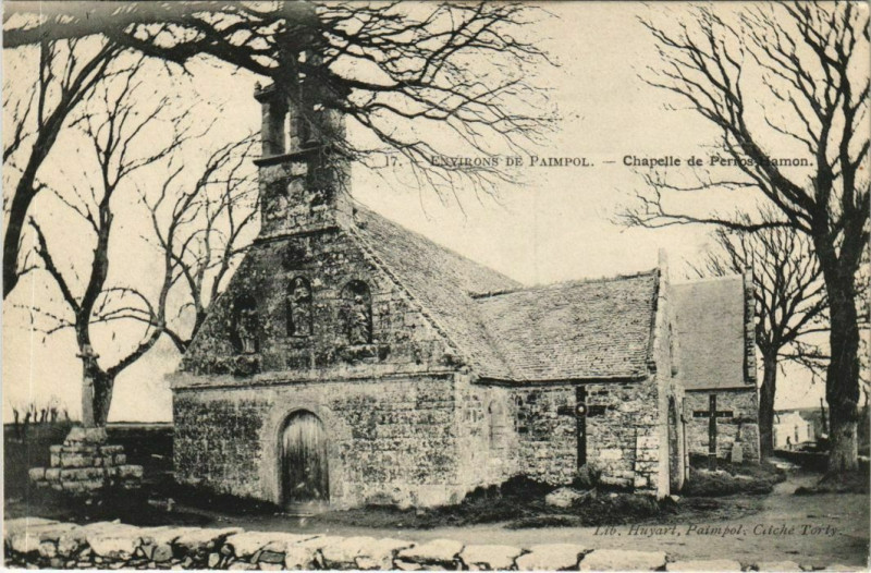 Carte postale ancienne Env.de Paimpol Chapelle de Perros Hamon France à Paimpol