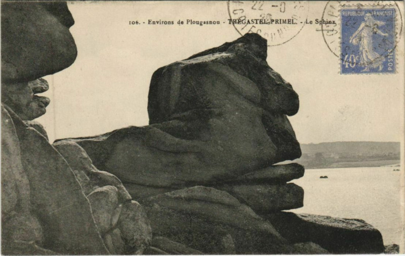 Carte postale ancienne Env.de Plougasnou Le Sphinx France