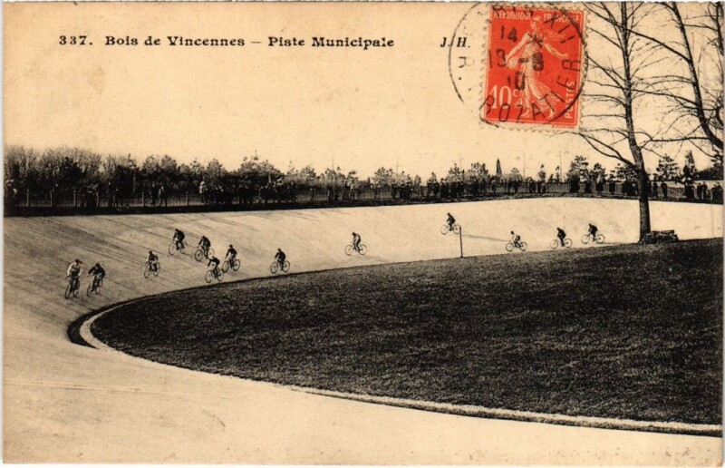 Carte postale ancienne Bois de Vincennes - Piste Municipale à Charenton-le-Pont
