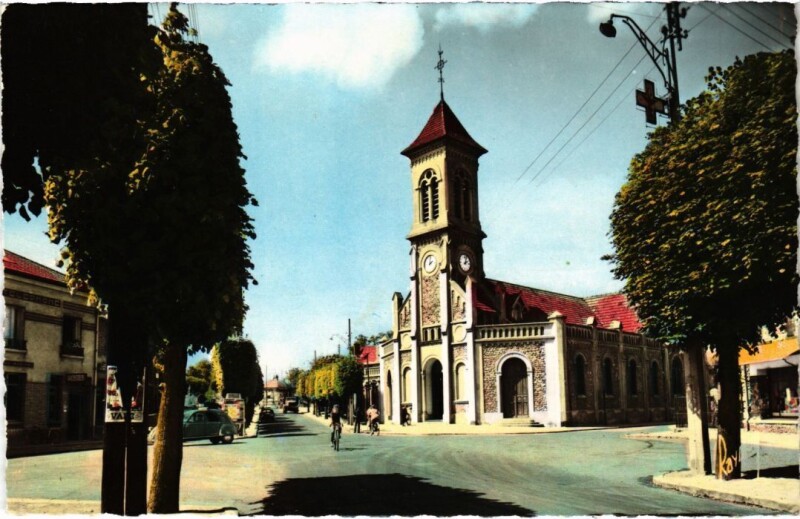 Carte postale ancienne Villeneuve le Roi L'Eglise France à Villeneuve-le-Roi