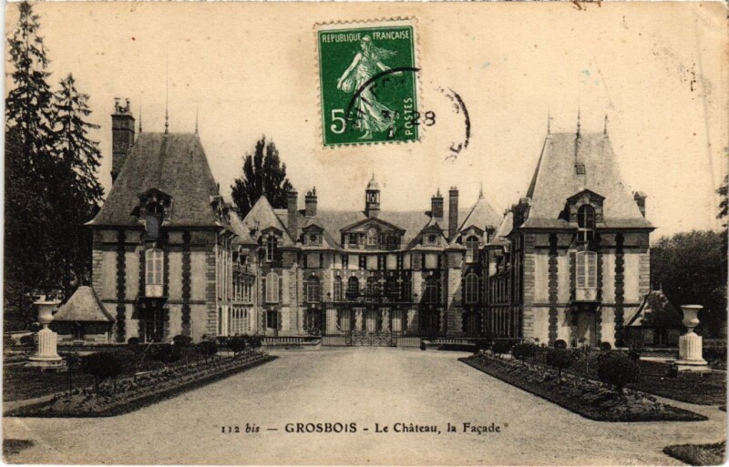 Carte postale ancienne Villecresnes Le Chateau, la Facade France à Villecresnes
