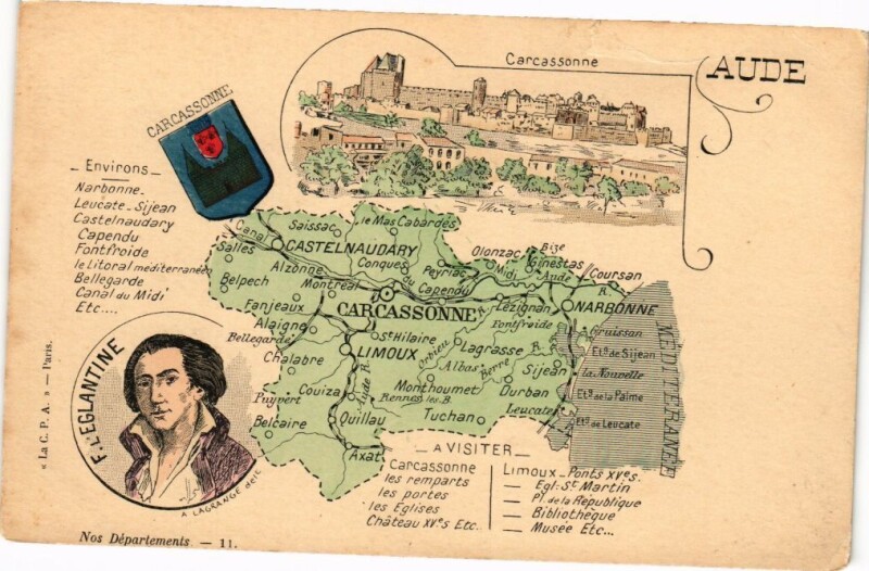 Carte postale ancienne Carcassonne à Carcassonne