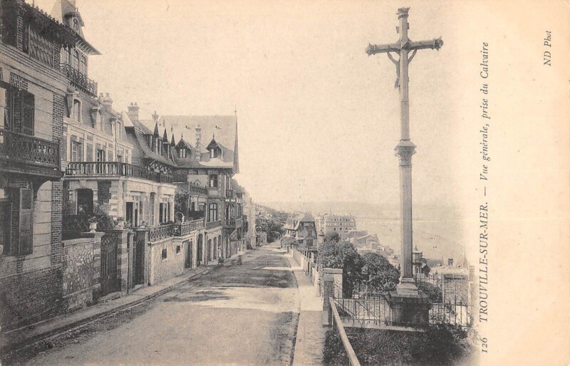 Carte postale ancienne Trouville Sur Mer Vue Generale Prise Du Calvaire à Trouville-sur-Mer
