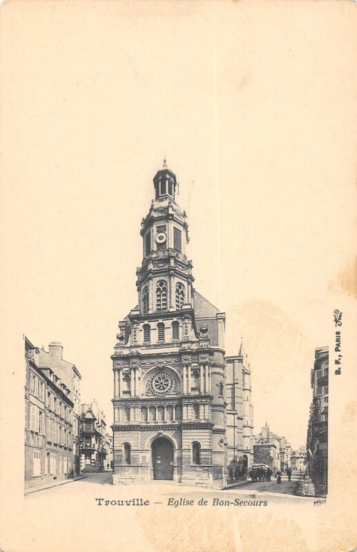 Carte postale ancienne Trouville Eglise De Bon Secours