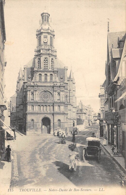 Carte postale ancienne Trouville Notre Dame De Bonsecours