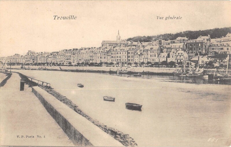 Carte postale ancienne Trouville Vue Generale