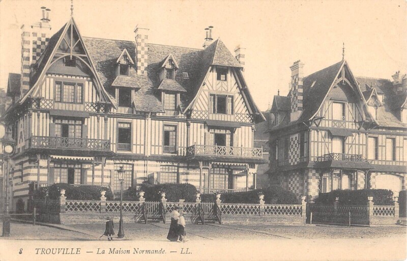 Carte postale ancienne Trouville La Maison Normande