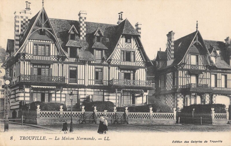Carte postale ancienne Trouville La Maison Normande
