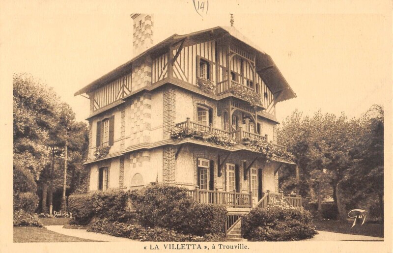 Carte postale ancienne Trouville La Villetta
