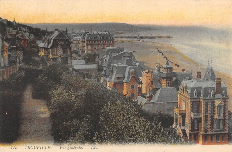 Carte postale ancienne Trouville Vue Generale