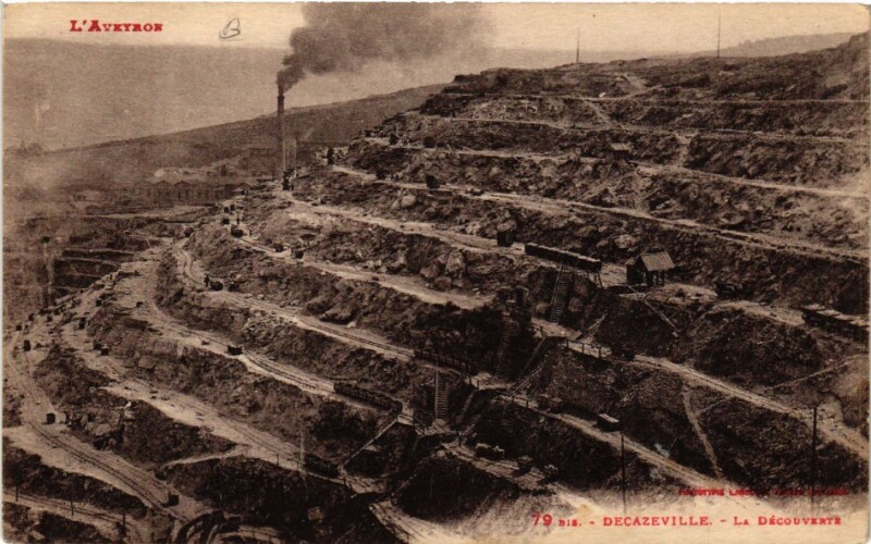Carte postale ancienne Decazeville - La Decouverts à Decazeville