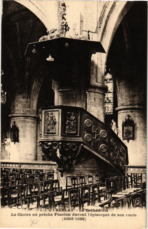 Carte postale ancienne Sarlat-La Cathédrale