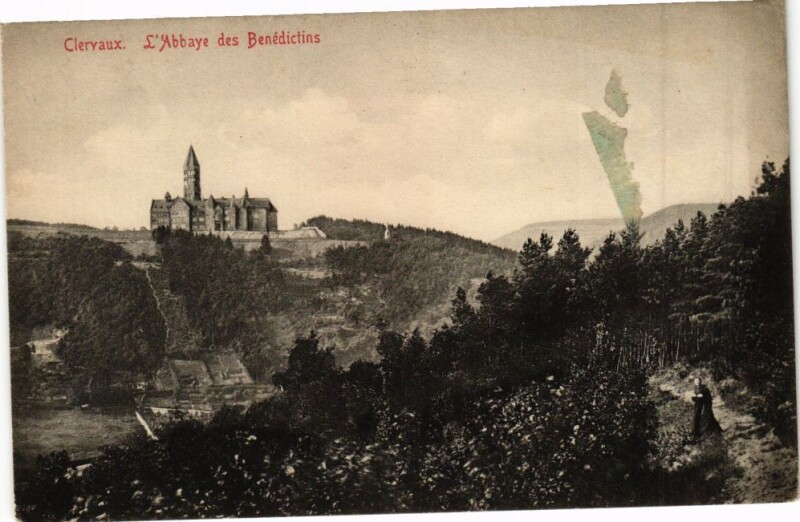 Carte postale ancienne Clairvaux-de-Jura - l'Abbaye des Benedictins