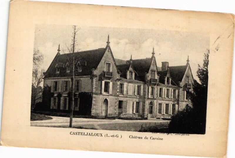 Carte postale ancienne Casteljaloux-Chateau de Carnine à Casteljaloux