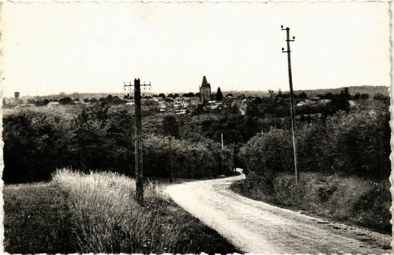 Carte postale ancienne Echauffour - Vue générale à Échauffour