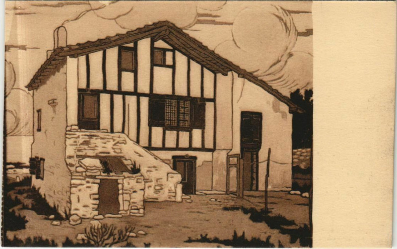 Carte postale ancienne Pays Basque - Vieille Maison