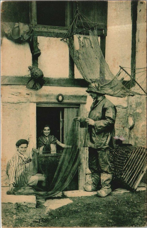 Carte postale ancienne Au Pays Basque - Pecheur Basque - Type