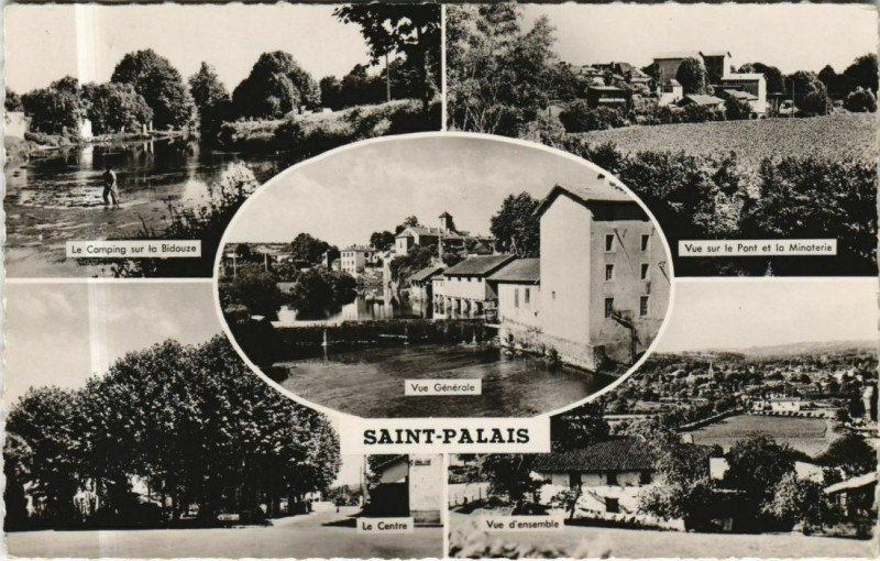 Carte postale ancienne Saint-Palais Scenes à Saint-Palais