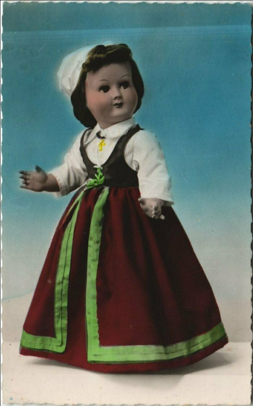 Carte postale ancienne Basquaise - Toy Doll - Folklore