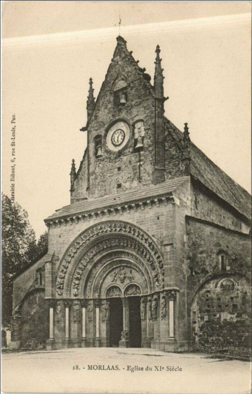 Carte postale ancienne Morlaas Eglise