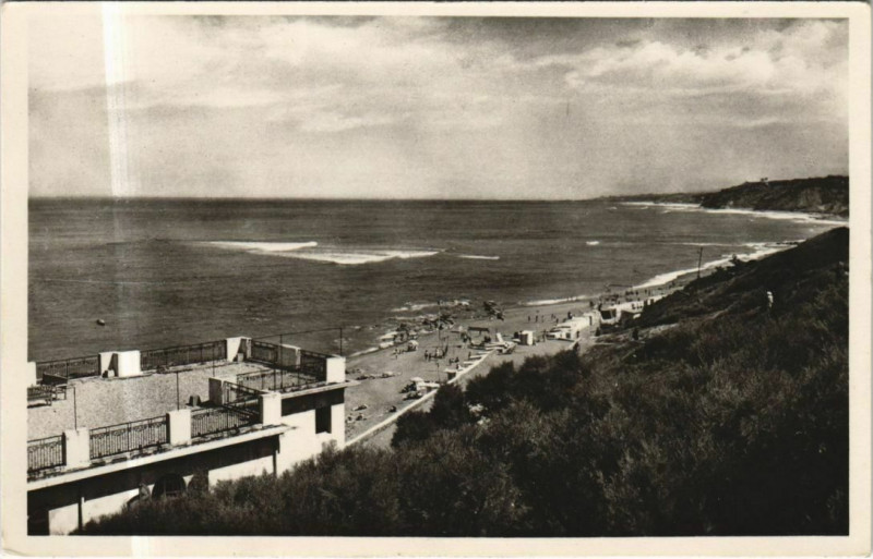 Carte postale ancienne Guethary Vue Generale sur la Plage
