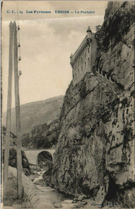 Carte postale ancienne Urdos Le Portalet à Urdos