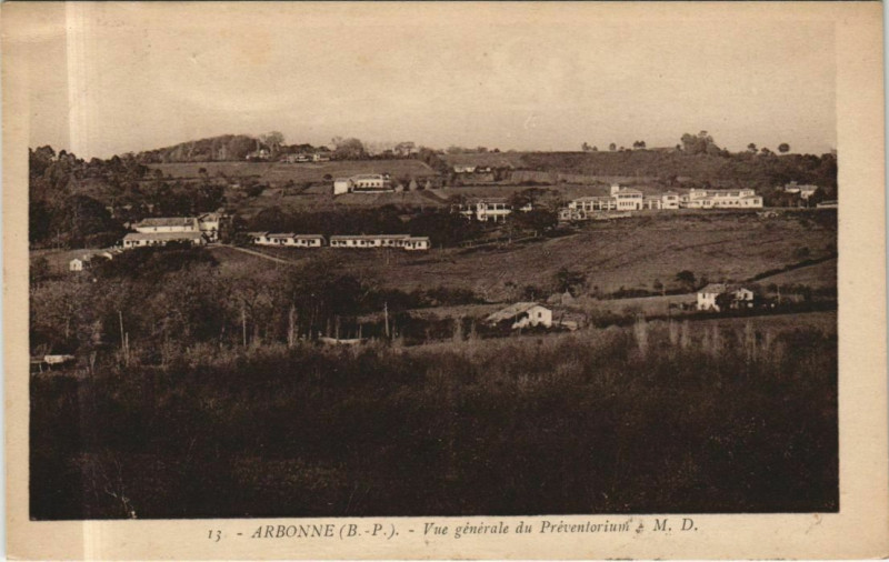 Carte postale ancienne Arbonne Vue Generale du Preventorium à Arbonne