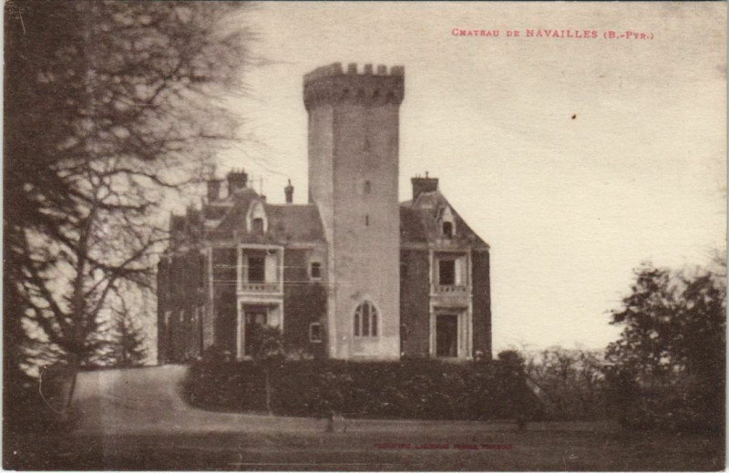 Carte postale ancienne Navailles-Angos Chateau de Navailles à Navailles-Angos