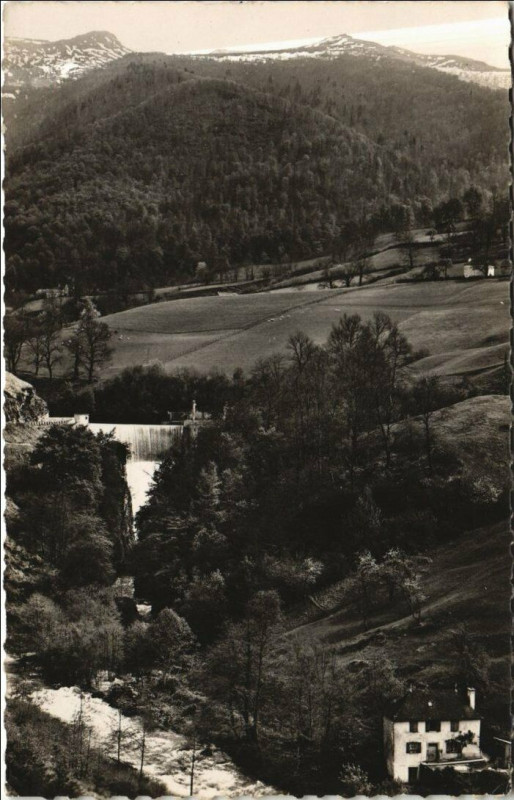Carte postale ancienne Saint-Engrace Le Barrage