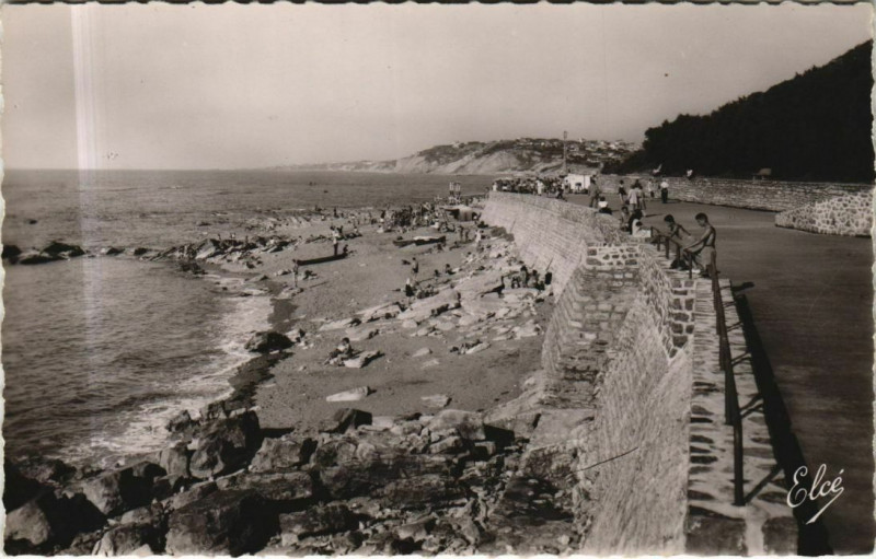 Carte postale ancienne Guethary Sa Plage Pittoresque