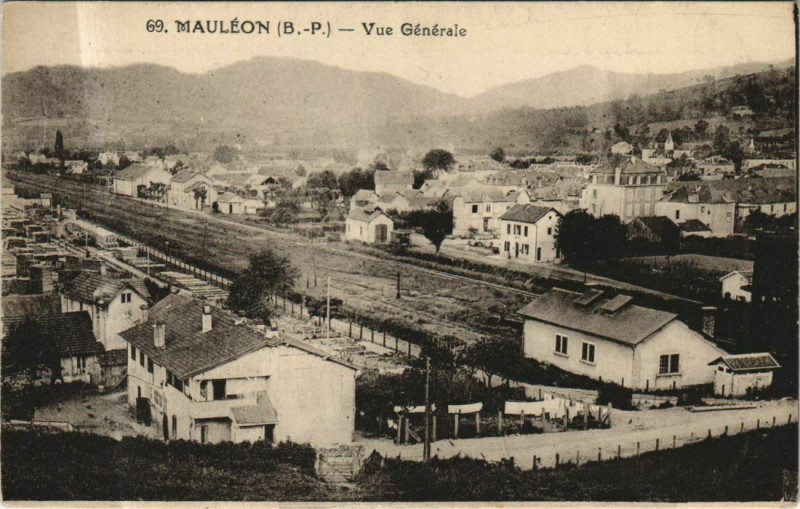 Carte postale ancienne Mauleon Vue Generale