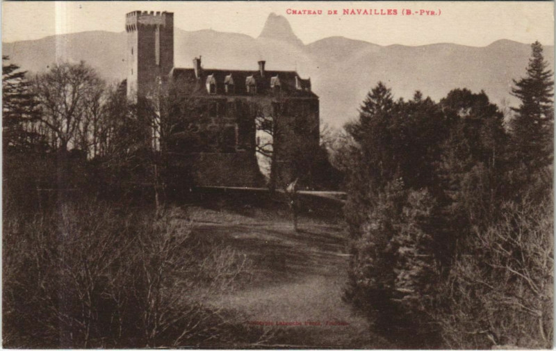 Carte postale ancienne Navailles-Angos Chateau de Navailles à Navailles-Angos
