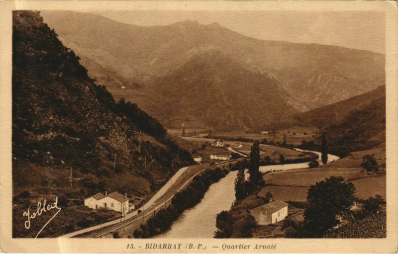 Carte postale ancienne Bidarray Quartier Arnate à Bidarray