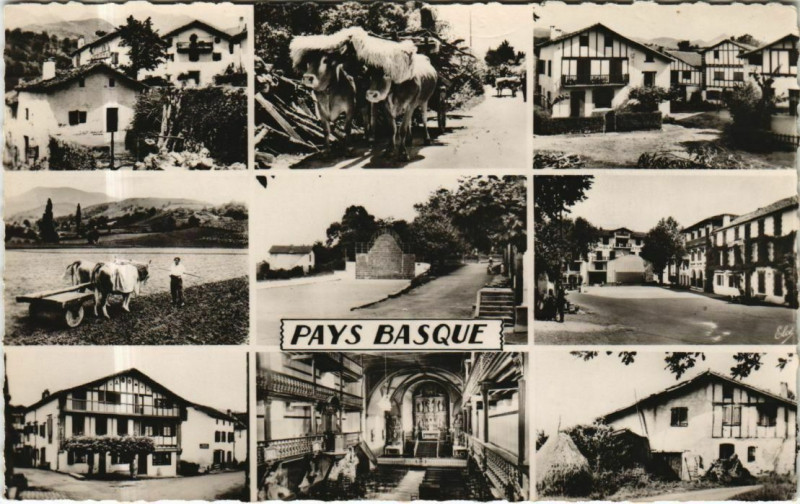 Carte postale ancienne Pays Basque - Town Scenes - Views