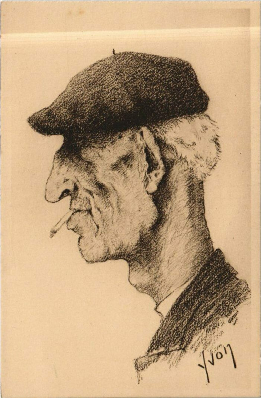 Carte postale ancienne Le Pays Basque - Type d'Homme