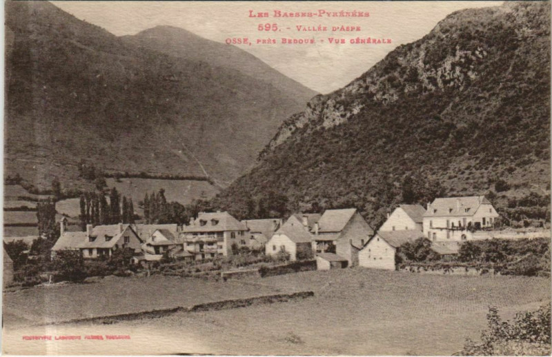 Carte postale ancienne Osses Vue Generale