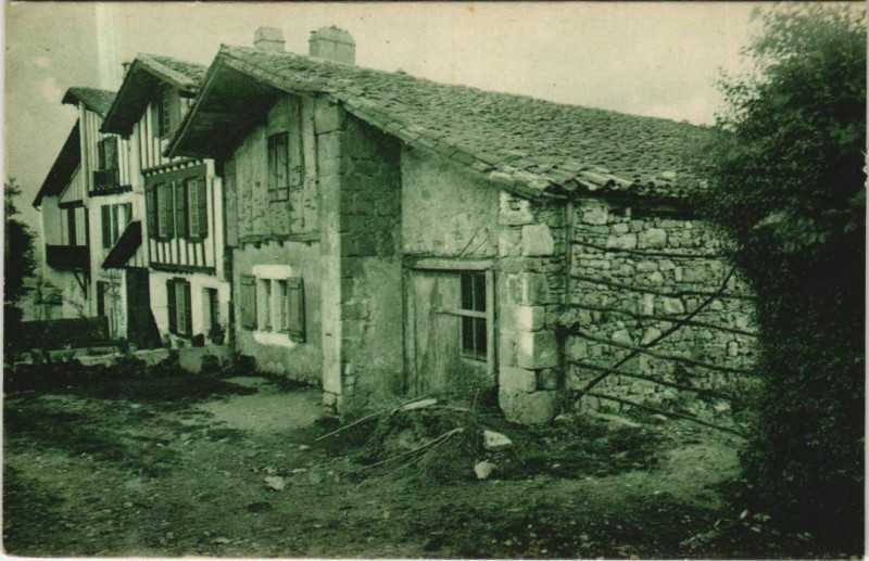 Carte postale ancienne Bourdagains Pays Basque - Maison Basque a Bordagains