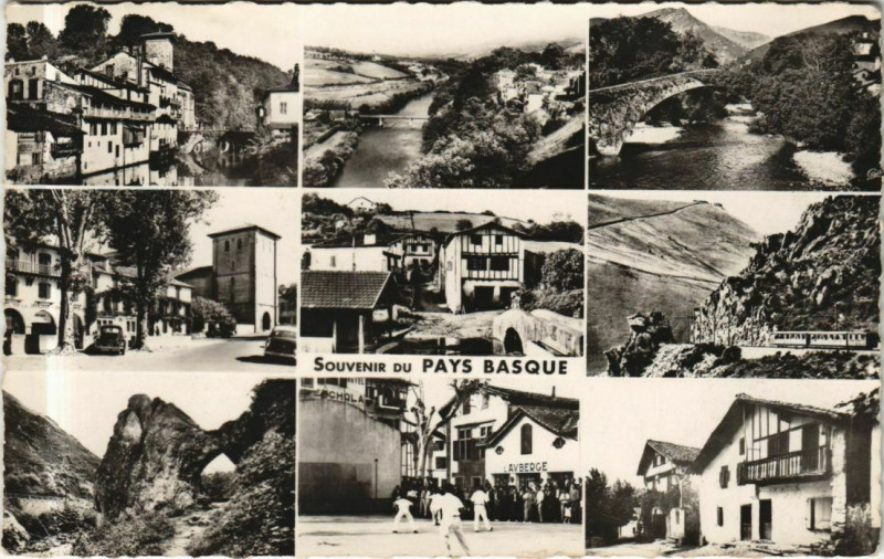 Carte postale ancienne Pays Basque - Town Scenes - Views