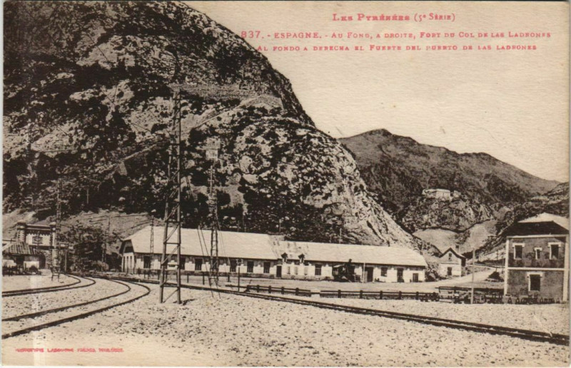 Carte postale ancienne Les Pyrenees - Espagne - Fort du Col de Las Ladrones