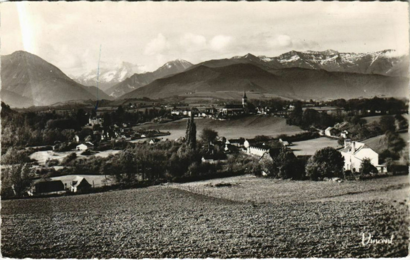 Carte postale ancienne Asson Vue Generale à Asson