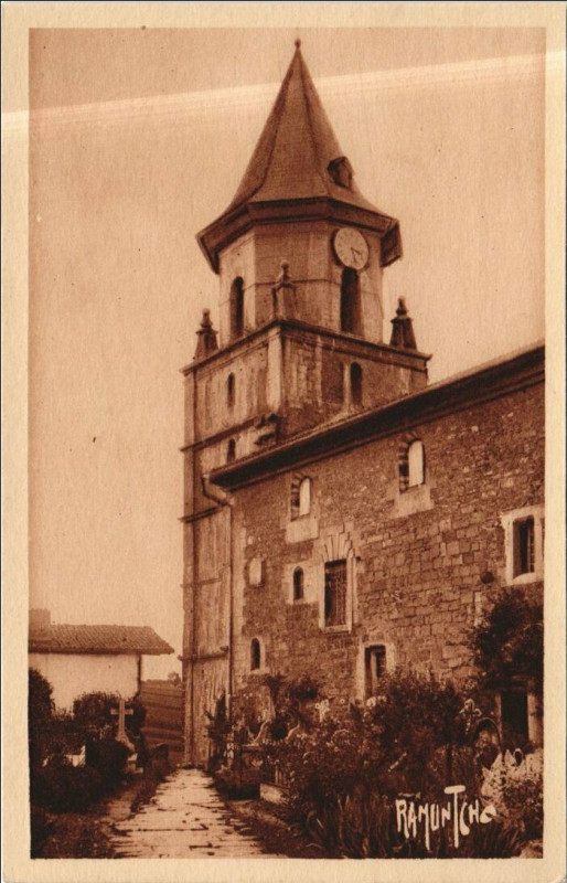 Carte postale ancienne Ainhoa L'Eglise à Ainhoa