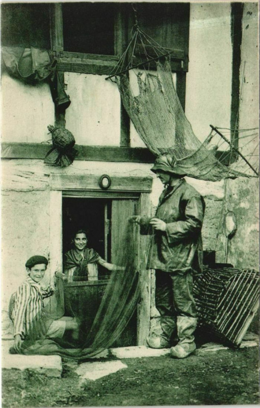 Carte postale ancienne Au Pays Basque - Pecheur Basque - Type