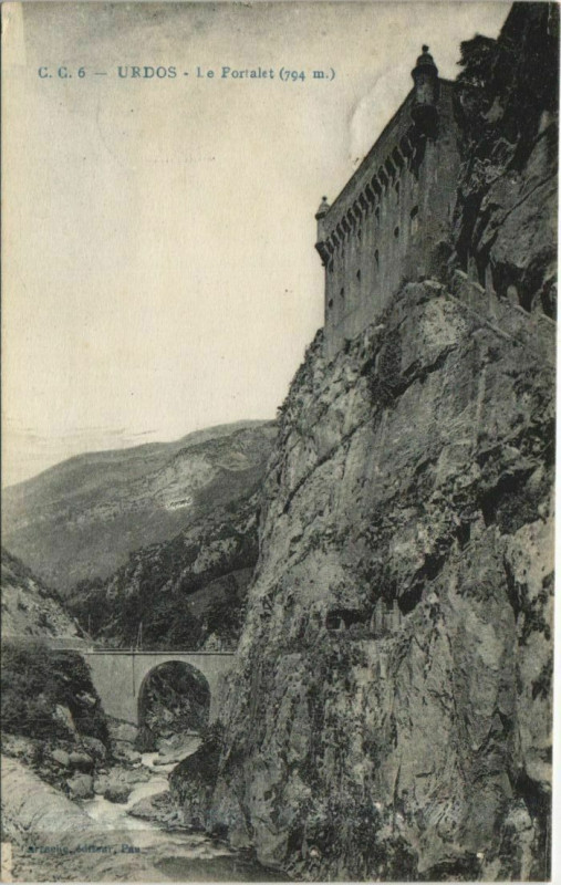 Carte postale ancienne Urdos Le Portalet à Urdos
