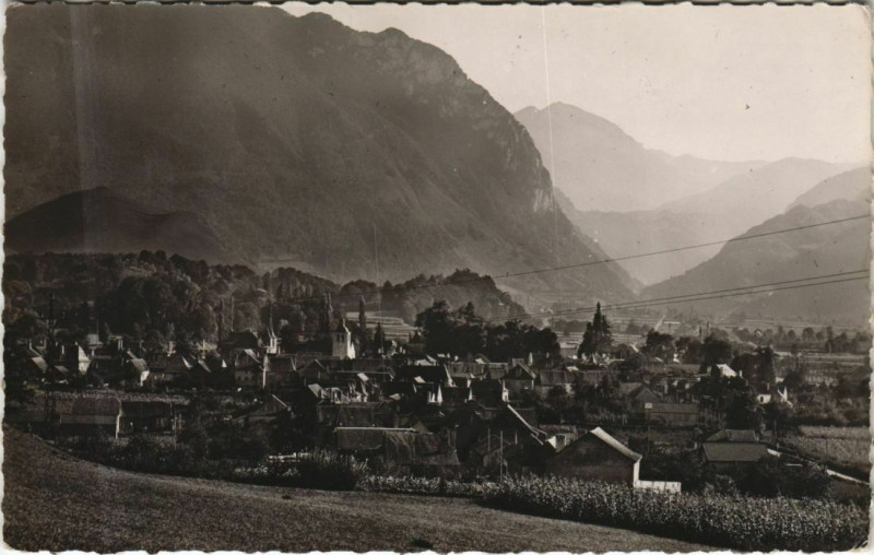 Carte postale ancienne Bedous Vue Generale à Bedous
