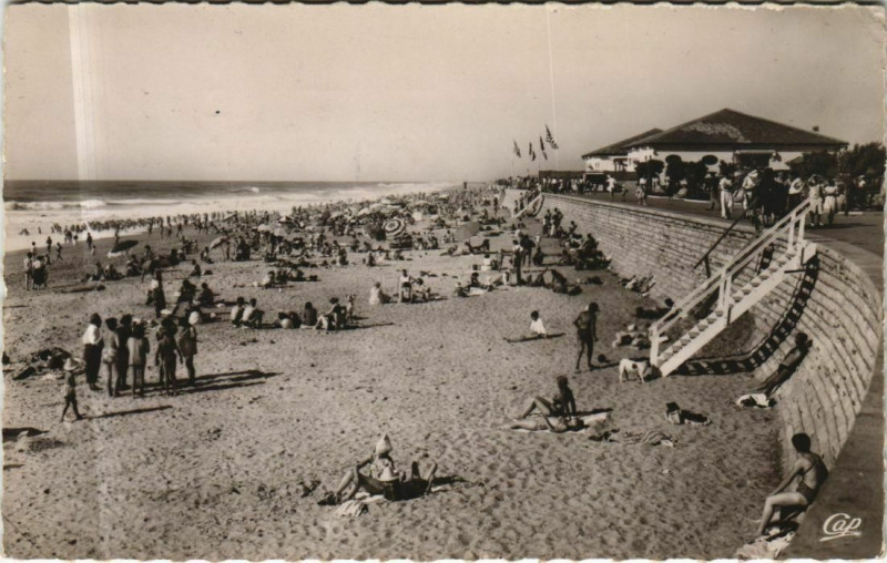 Carte postale ancienne Anglet Cote Basque - Plage de la Chambre d'Amour à Anglet