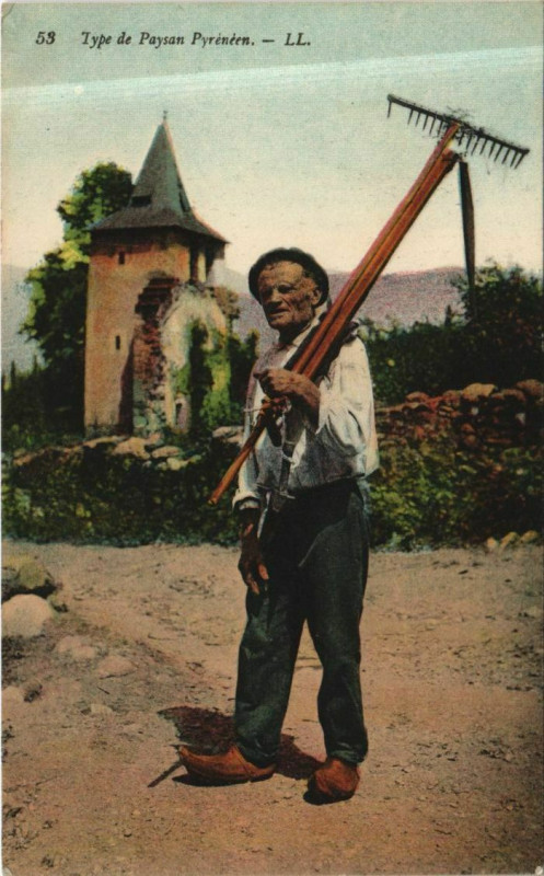 Carte postale ancienne Type de Paysan Pyreneen