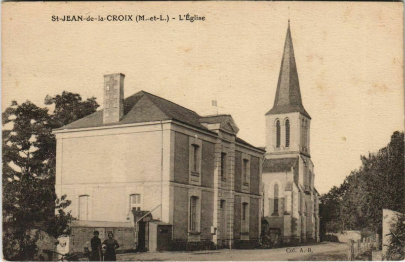 Carte postale ancienne Saint-Jean-de-la-Croix L'Eglise à Saint-Jean-de-la-Croix