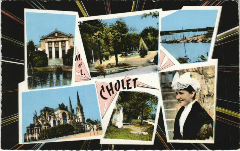 Carte postale ancienne Cholet Scenes à Cholet